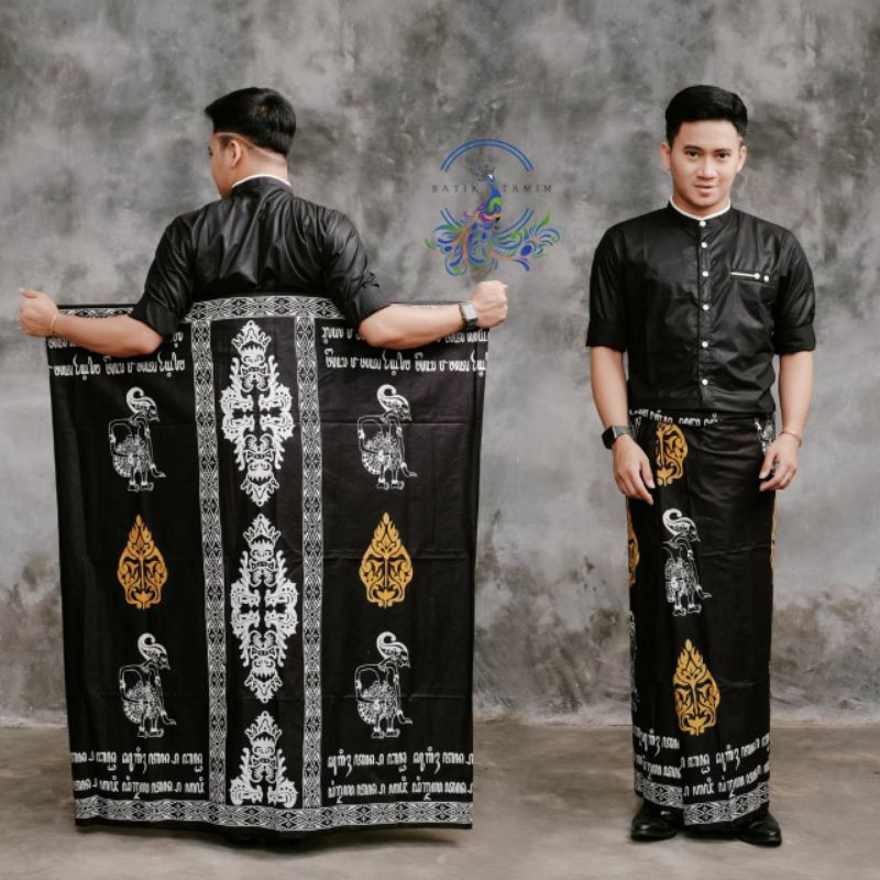 SARUNG BATIK ARJUNA | SARUNG WAYANG AKSARA JAWA
