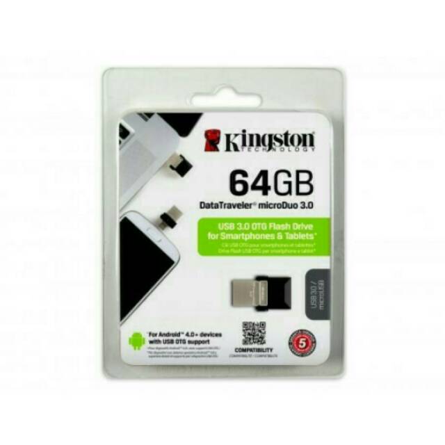 Kingston 64GB OTG Flashdisk Dual Drive 3.0 NEW and ORIGINAL 100%