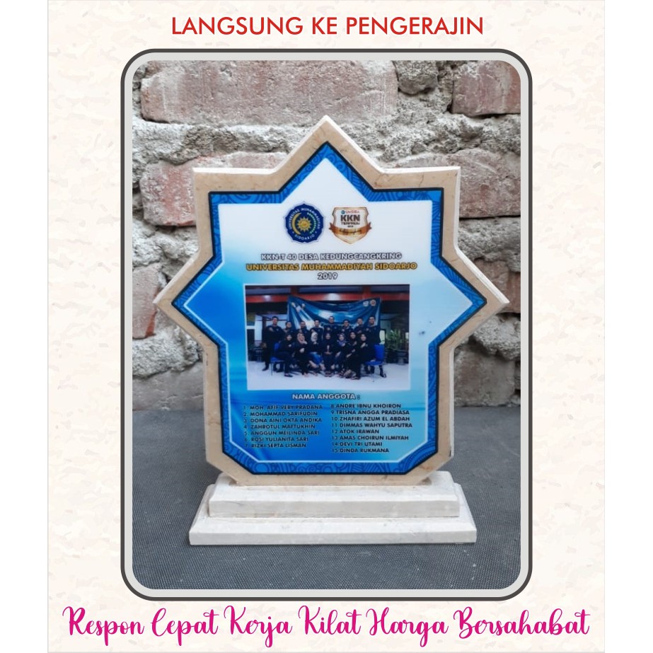 Plakat / Vandel Marmer Custom Murah