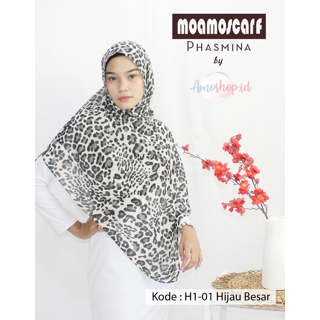 Hijab Pashmina Leopard | Jilbab Murah Motif Macan | Voal Premium Scarf