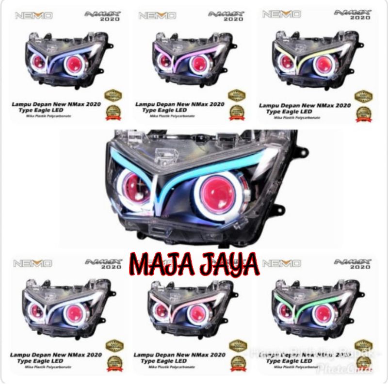 Lampu Depan Nmax Projector/ Projie Nmax New Full Set Depan Nmax 2020 2021 2022/RGB MODE