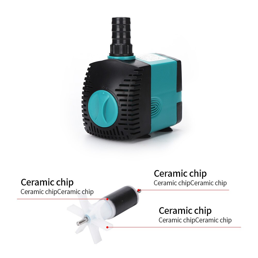 Pompa air Akuarium Kolam ikan Hidroponik Ultra-Quite Submersible Pump