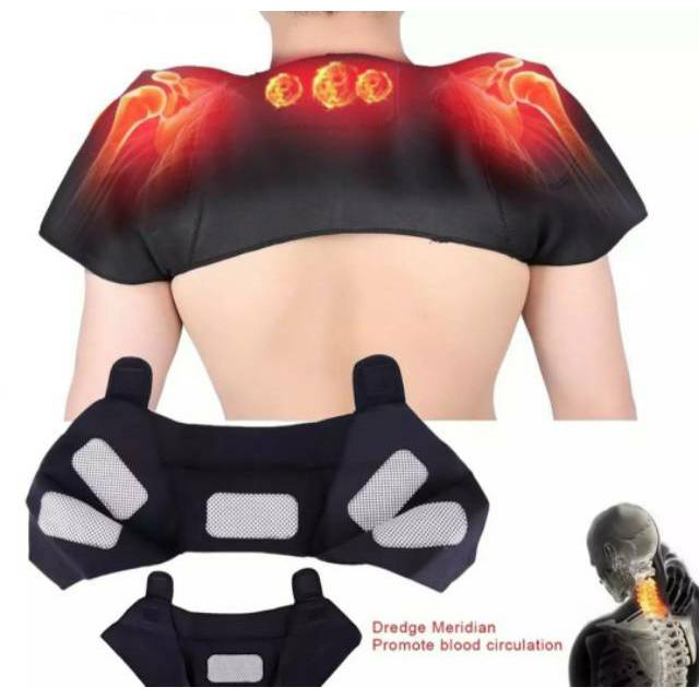 TOURMALINE SELF HEATING SHOULDER SUPPORT  MASSAGER MAGNETIK / TERAPI BAHU HANGAT PANAS