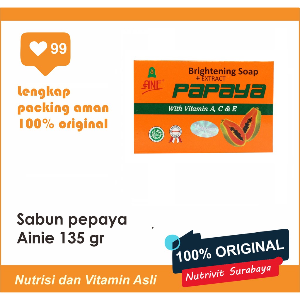 SABUN PEPAYA AINIE 135 GR