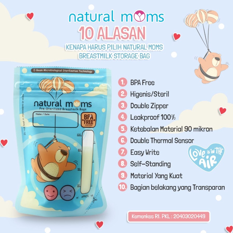 Natural Moms Breastmilk Flying Bear Cream 100ml