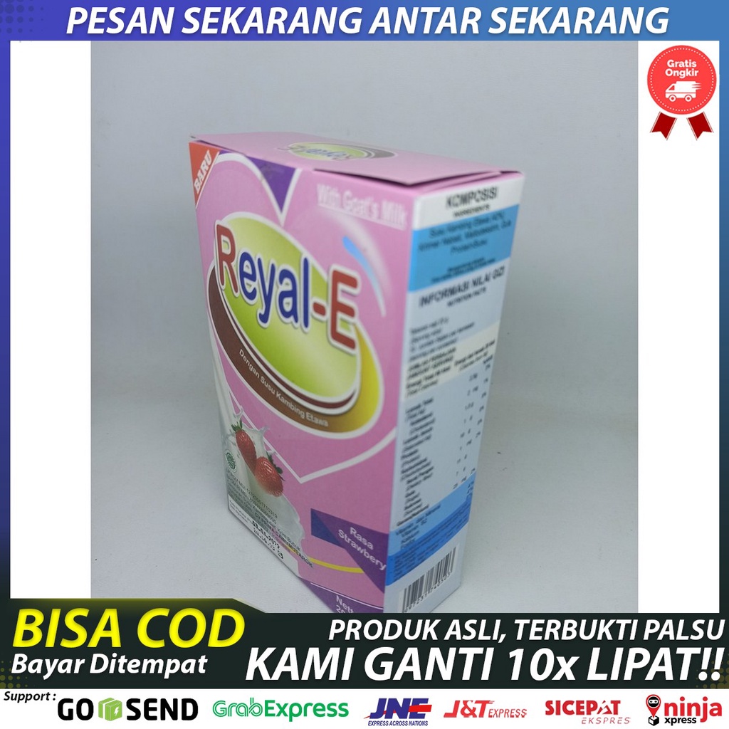 

Susu Kambing Reyal E Strawberry 10S - Susu Kambing Etawa - Susu Atasi Asma / Sesak Napas - Susu Oelancar Pencernaan - Susu Penurun Asam Lambung - Susu Peningkat Daya Tahan Tubuh