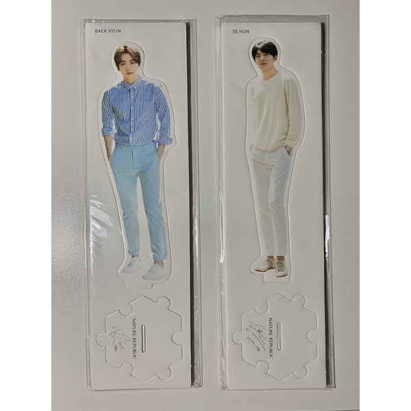 EXO BAEKHYUN SEHUN STANDEE NATURE REPUBLIC OFFICIAL