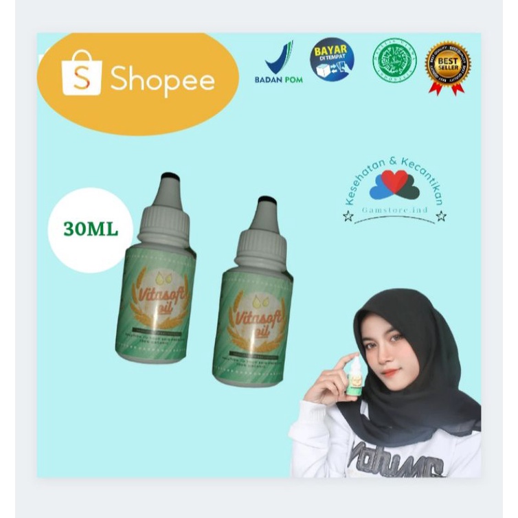 Vitasoftoil Penghilang Cantengan Kuku/Bekas Luka/Lipoma/Keloid/Koreng & Streachmark 100% Original Pr