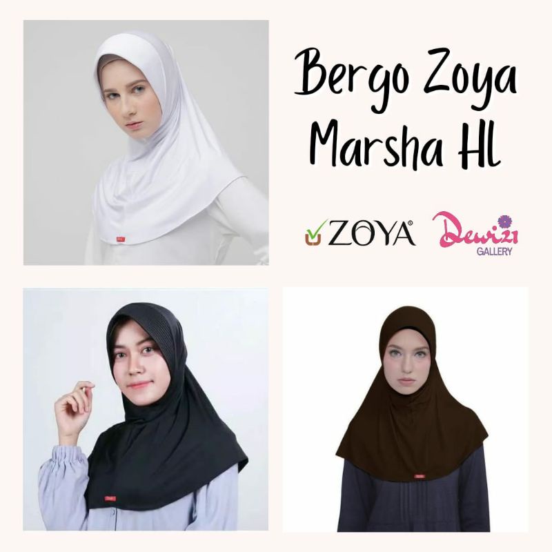 HIJAB SPORT ZOYA BERGO SEKOLAH INSTAN MARSHA HL BY ZOYA CASUAL