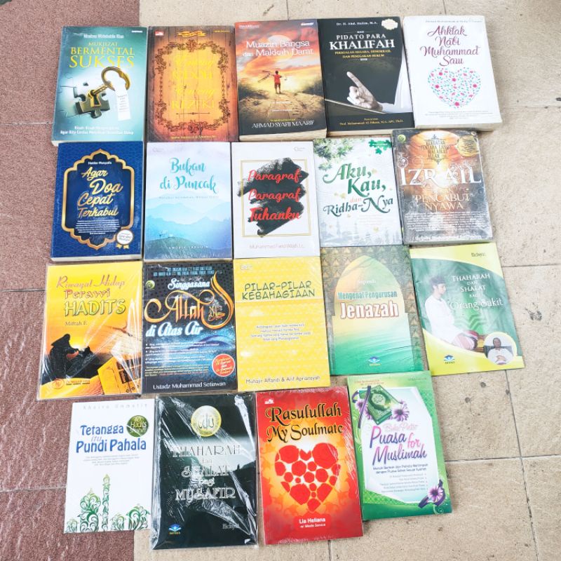 OBRAL BUKU MOTIVASI ISLMI / BACAAN AGAMA / ISLAM / HADITS / AKU KAU DAN RIDHA- NYA / PIDATO PARA KHALIFAH / ORIGINAL MURAH MERIAH #25O