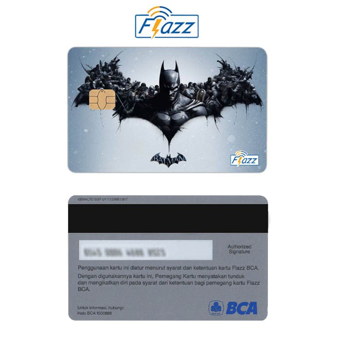 Batman Kartu E-Money Flazz BCA Gen 2 NFC Custom Card