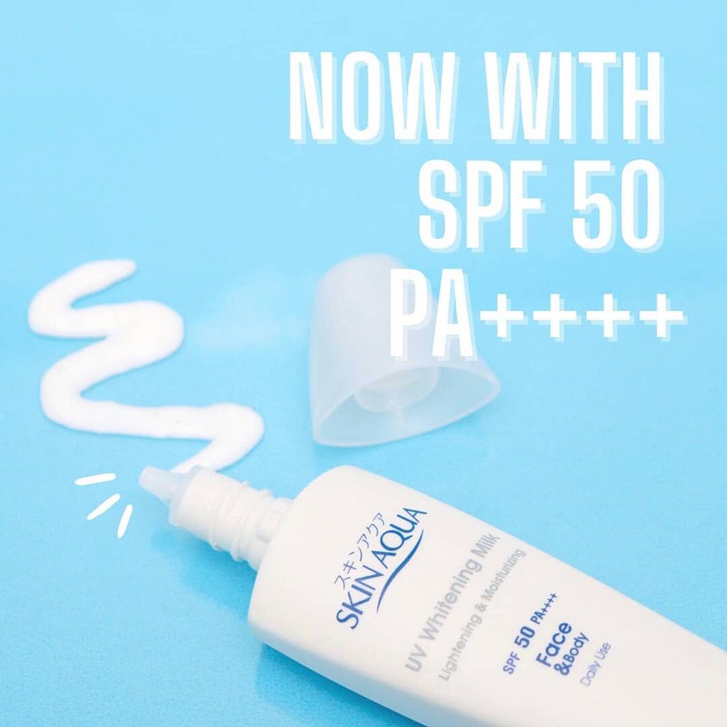 ✿ELYSABETHME✿ ѕкιη αqυα Skin Aqua UV moisture gel (Spf 30) sunscreen plus pelembab moist