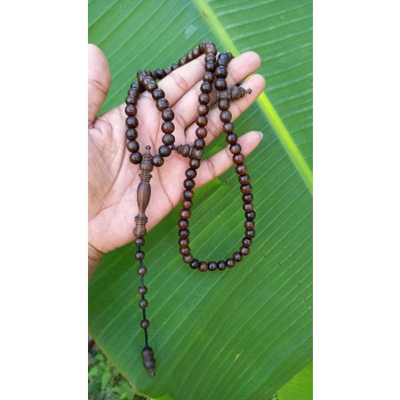 Tasbih gaharu asli 8mm grade A tasbih 99 tasbih kayu gaharu kalimantan tasbih kayu gaharu wangi