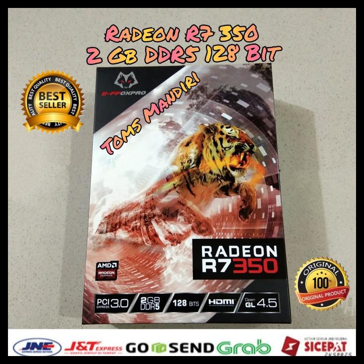 Vga E-Ffoxpro Amd R7 350 2Gb Ddr5 128Bit Original New  2 Thn Garansi