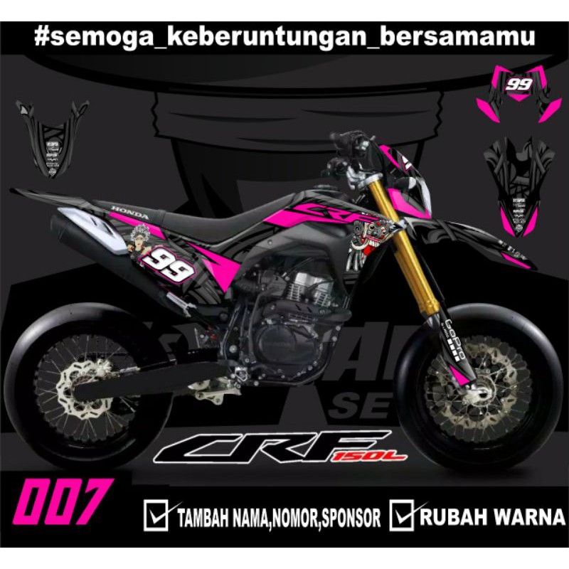 Sticker setiker stiker decal CRF 150 L barong - Fullbody-Dekal CRF 150 L Trail Supermoto minimalis