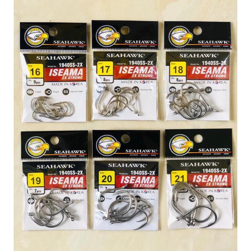 Hook Seahawk Iseama 1940SS- 2X Strong (Stainless Steel)