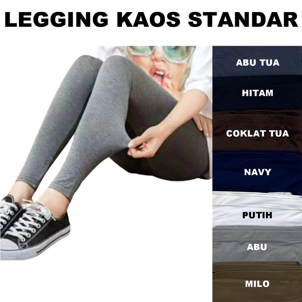 Legging Kaos Premium Standar dan Jumbo