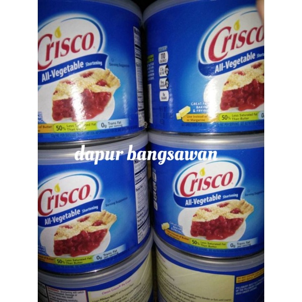 

crisco all vegeteble shortening 453gr