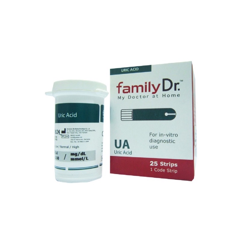 strip Family Dr uric acid / strip asam urat isi 25