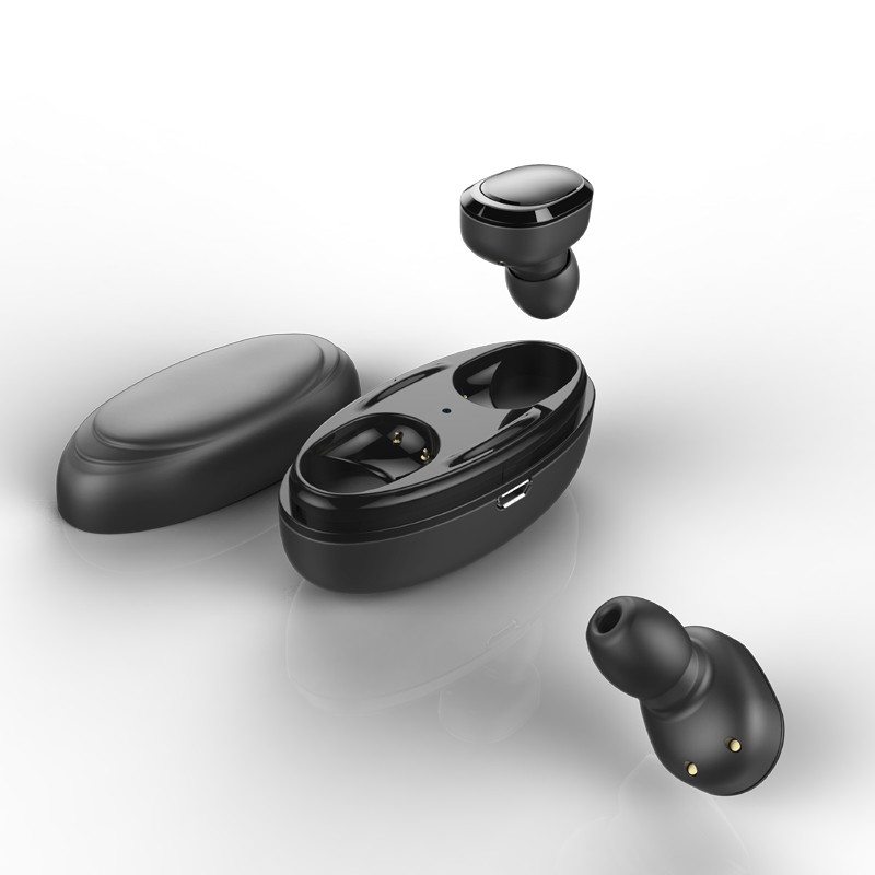 True Wireless Earphone Bluetooth dengan Charging Case - TWS-8 - BlacK