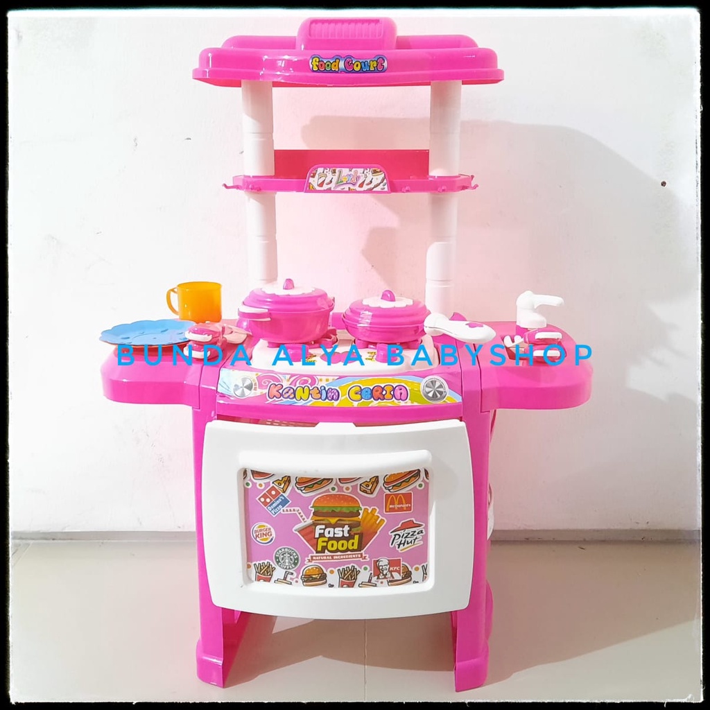 Mainan Dapur Dapuran Anak Kitchen Set / Set Dapur Edukasi Masak Masakan Dapur Luxury Set Mainan Masakan Kitchen Set Kantin Ceria - Alat Masak Mainan Anak Perempuan - Set Mainan Masak Masakan SNI - Mainan Dapur Dapuran Anak DEPOK