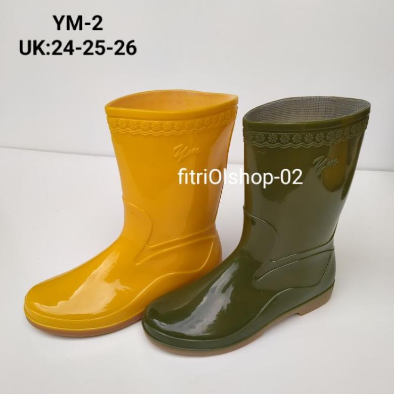 Sepatu Boots Karet Wanita Anti Air Boots Yumeida ., .,