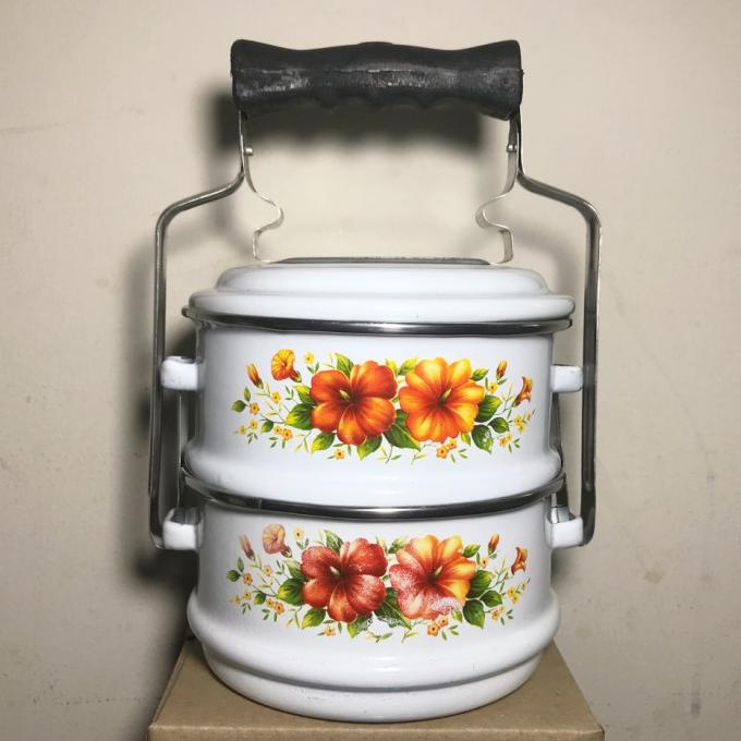 RANTANG ENAMEL 14CM / 2 SUSUN