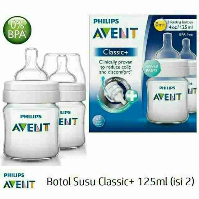 Botol Susu Avent 125ml Classic Plus Avent Wideneck wide neck newborn avent 260ml