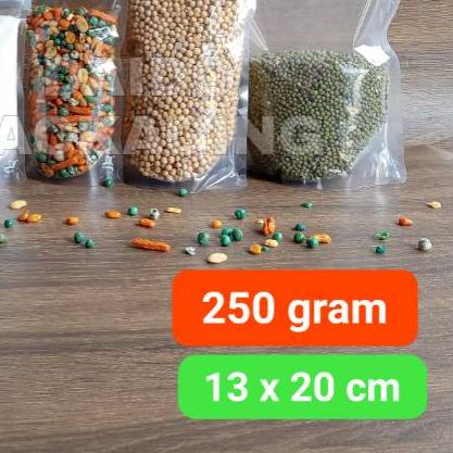 Isi 100 pcs Standing Pouch bening 13x20 cm 250gr/Stand Pouch/Plastik Klip Kpack