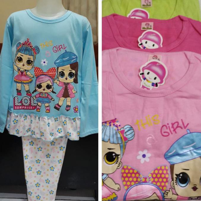 Baju Tidur Anak/Piyama Anak Cewe/Baju Tidur LOL