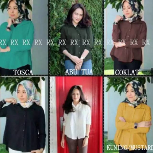 Kemeja Basic/ Kemeja Dian / comfy skolder