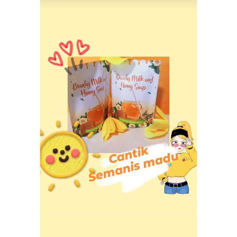beauty milk n honey soap 20g  BUY 6 FREE 2