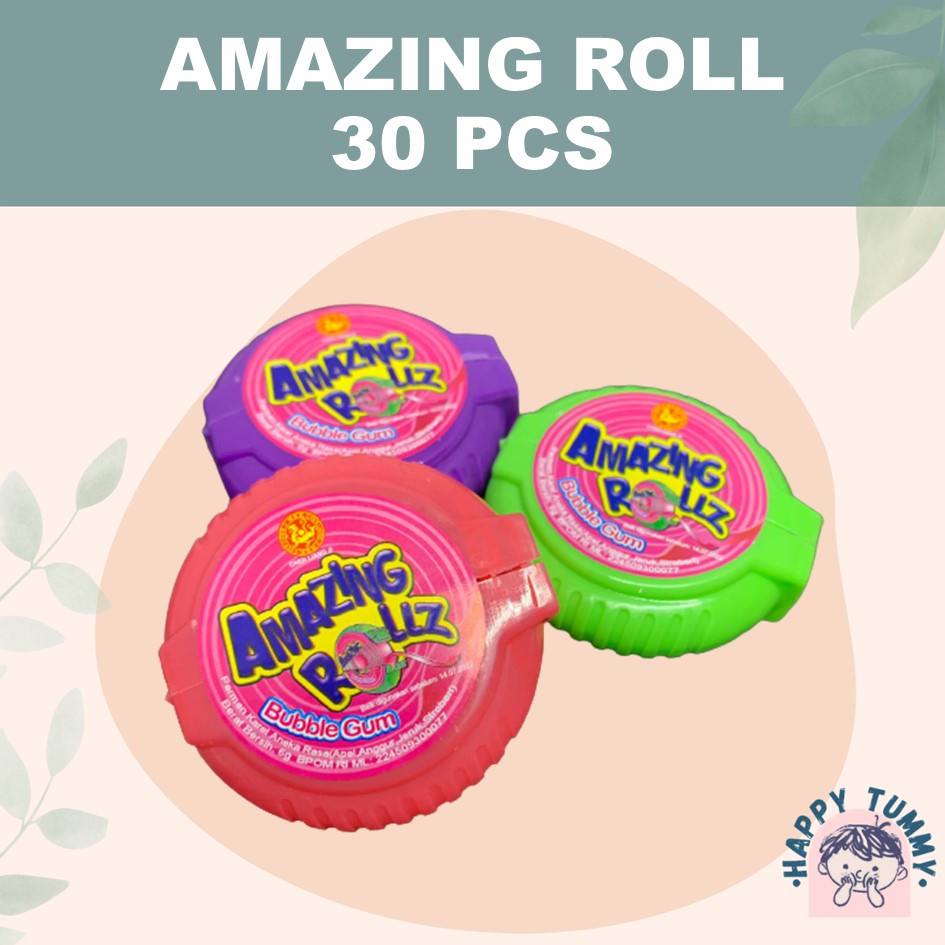 

Crazy Roll. Amazing Roll 30. permen karet. PAK