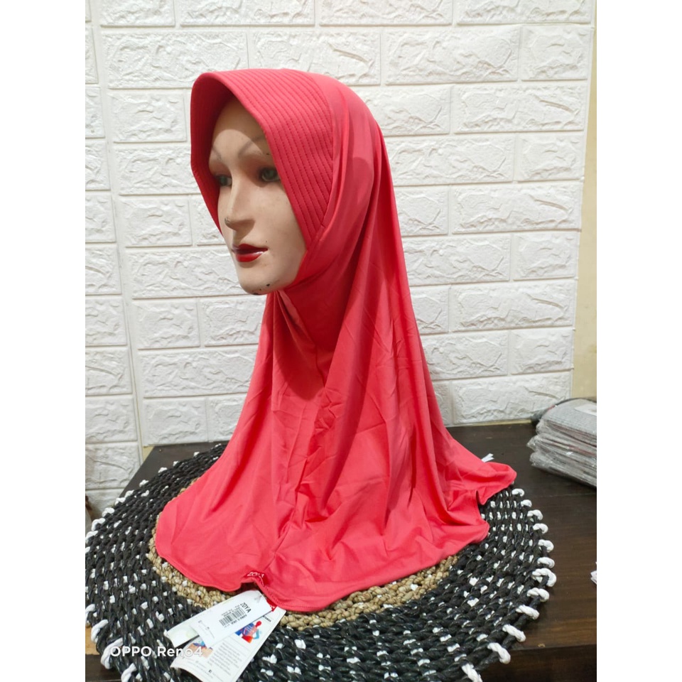 ZOYA BERGO MARSHA KERUDUNG INSTAN HIJAB CASUAL ORI-CORAL