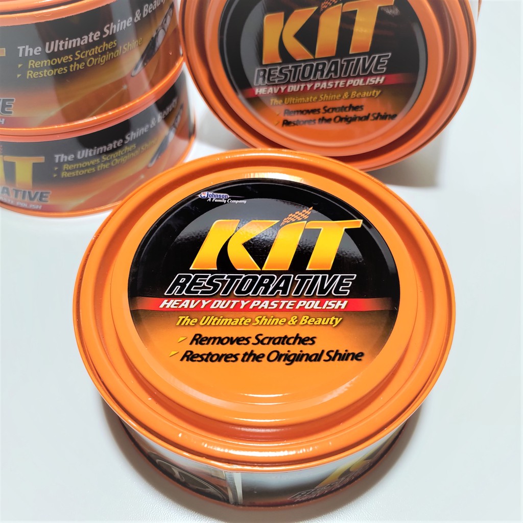 Penghilang Goresan KIT Paste Was Polish Restorative 225 gr Orange Oren Mobil Motor Baru