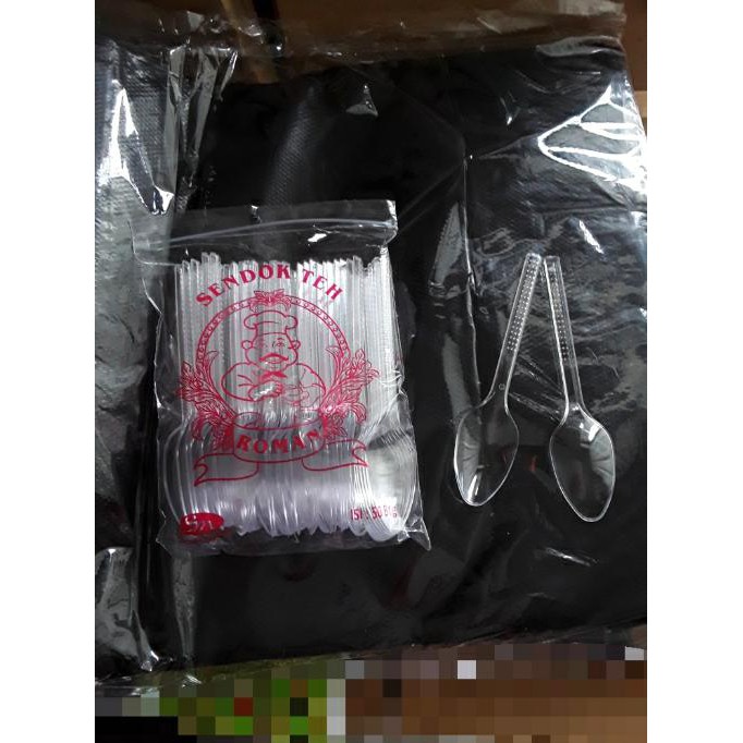 

Sendok teh plastik bening Roman, berkualitas bagus(50pcs) BOOM SALE