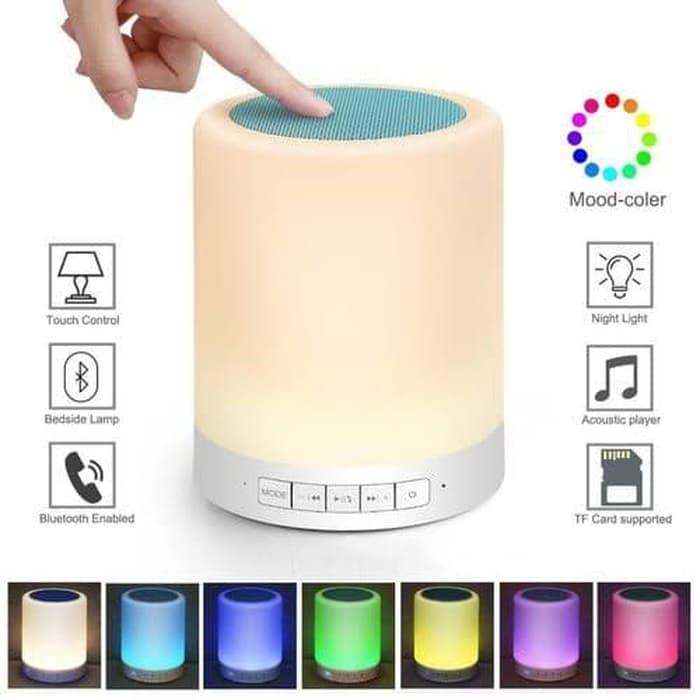SPEAKER BLUETOOTH SMART TOUCH LAMP CL671 WITH 7 COLOUR / SPEAKER BLUTUT LAMPU LED /SPEAKER LAMPU SEN