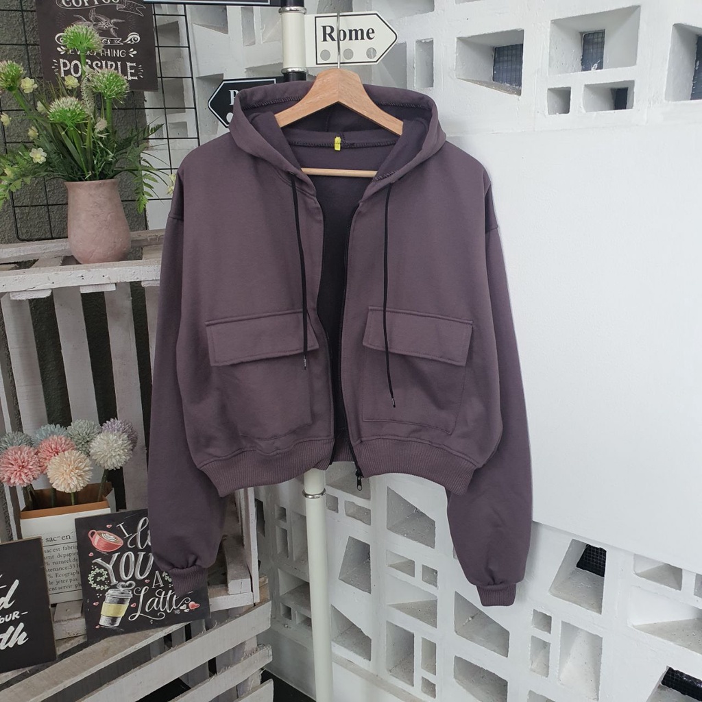 JAKET WANITA - ZARRA CROPE - TRENDI WANITA