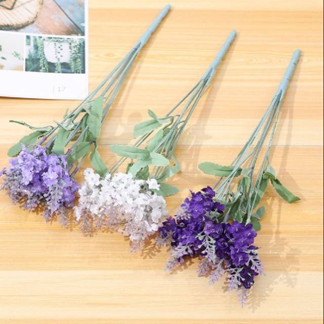  BUNGA  PLASTIK  LAVENDER BUNGA  PALSU BUNGA  ARTIFICIAL 