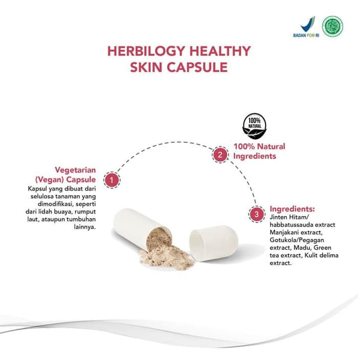 HERBILOGY HEALTHY SKIN 60 veg caps