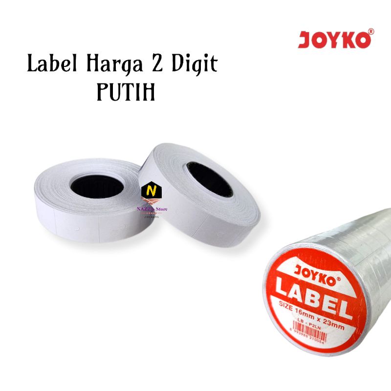 

Label harga Joyko warna PUTIH 2 baris