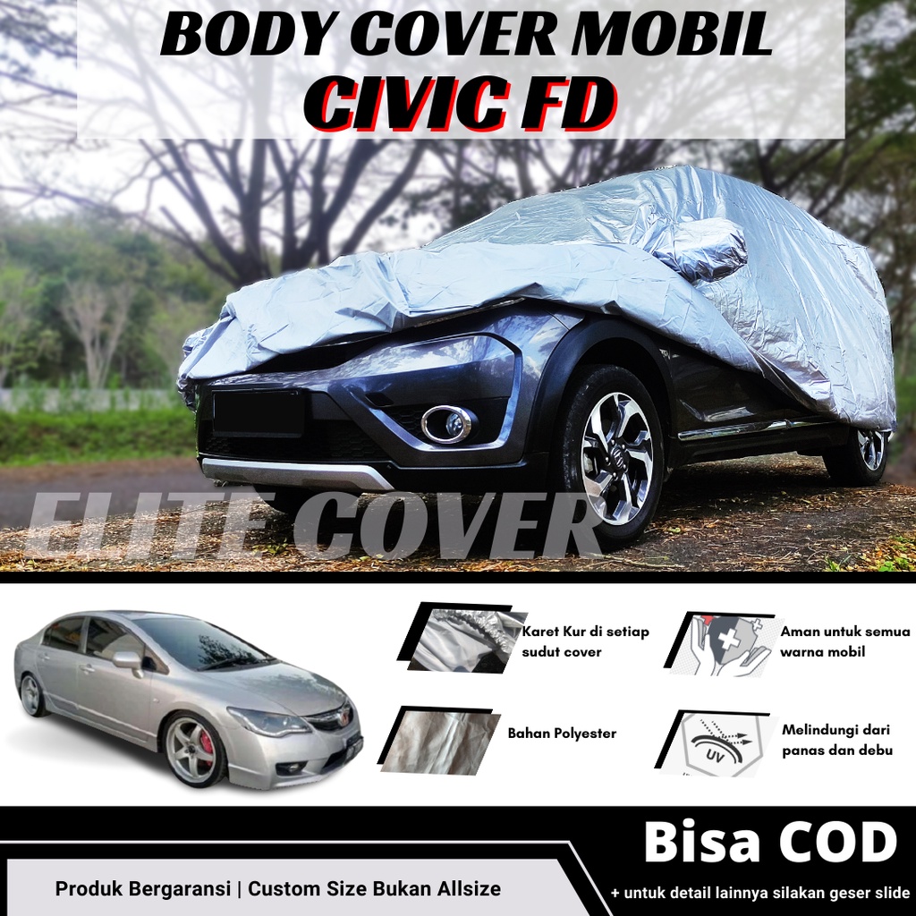 Cover Mobil Civic Fd Sarung Mobil / Selimut Mantel Mobil Civic Fd