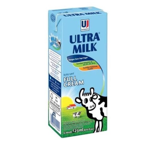 

ultra full cream 125 ml ( 1 dus isi 40 pcs )