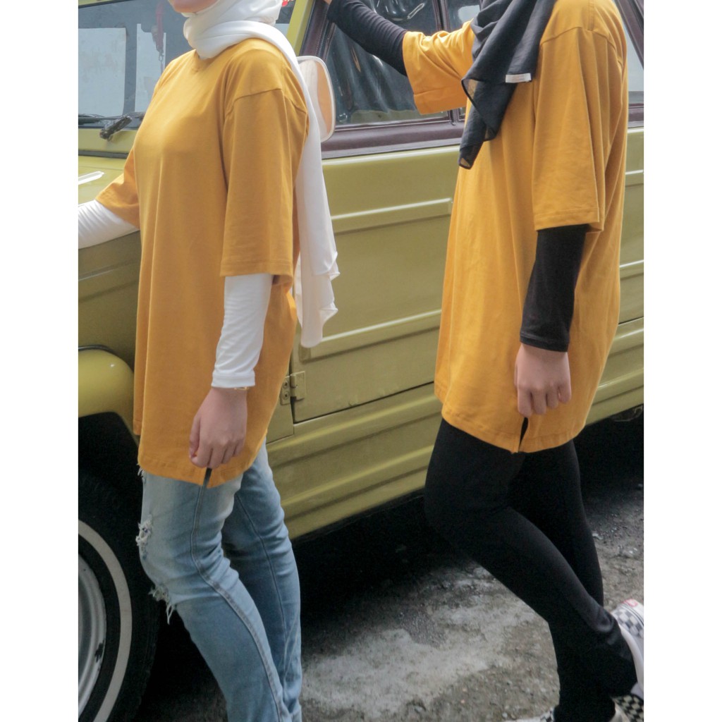 T-shirt Oversize/ Basic t-shirt /oversize kuning / oversize polos/ oversize basic /oversize premium3