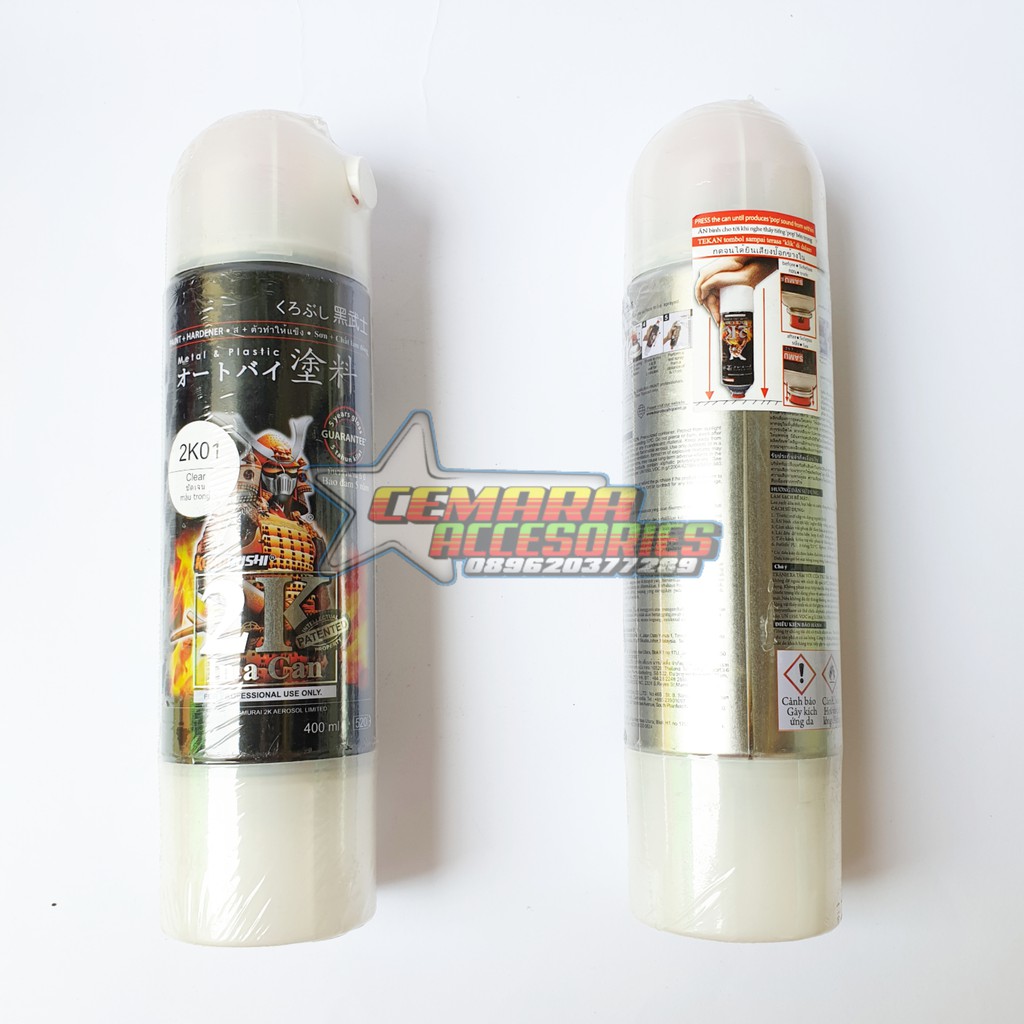 

Pilox Samurai Paint 2K01 Samurai Paint Top Coat Clear 400ml - Cat Semprot