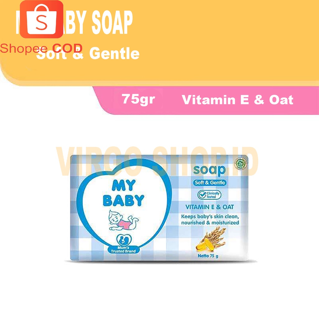 MY BABY SOAP 75gr - MY BABY SABUN BATANG BAYI / Sabun Bayi / Sabun Batang / Sabun My Baby / My Baby Sabun Batang / Sabun / Sabun Baby