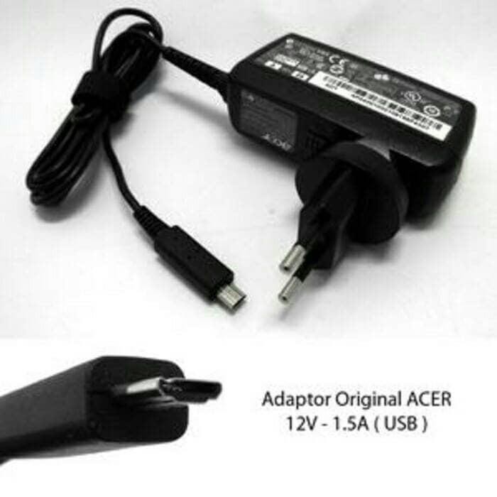 ORIGINAL adaptor charger Acer 12v 1 5A colokan mini USB iconia SC98