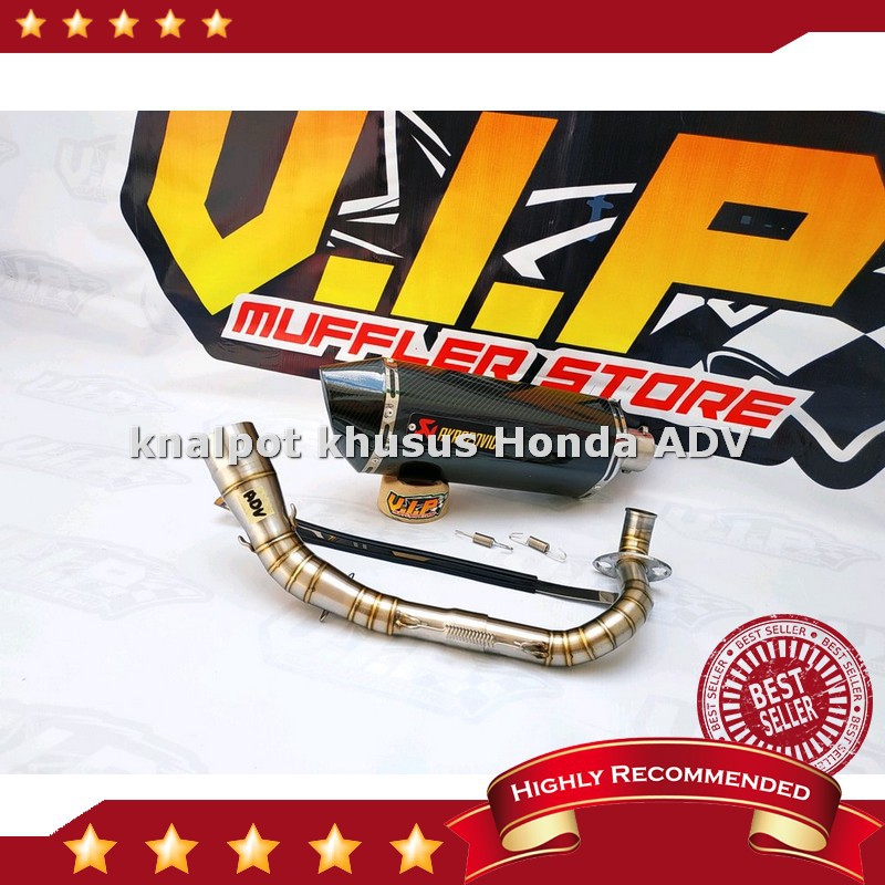 Harga Knalpot Racing AKRAPOVIC EVO Carbon HONDA ADV 150 Full Stainless