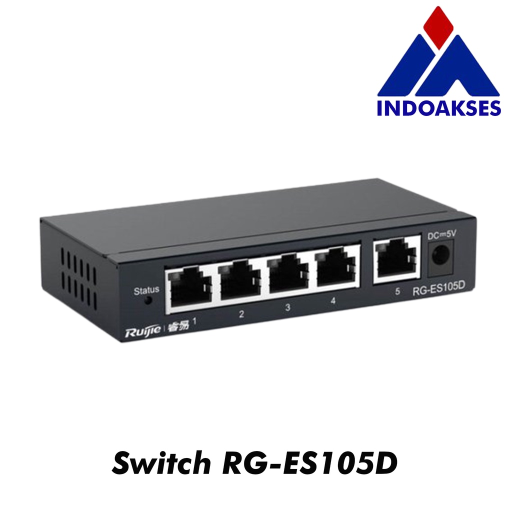 Ruijie Reyee Switch RG-ES105D Metal Case Unmanaged Switch Hub