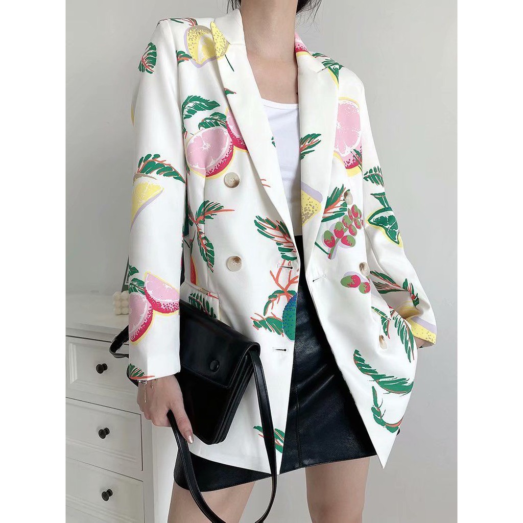 white fresh classy blazer,blazer kalsik putih motif,blazer motif putih,blazer formal